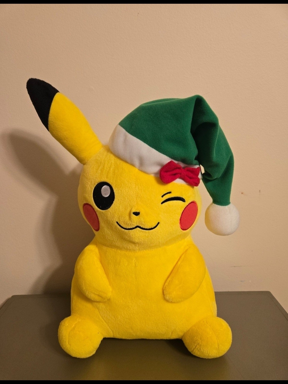 Pokémon Banpresto Pocket Monsters Pokémon Pikachu with Santa Hat 17" Plush Toy